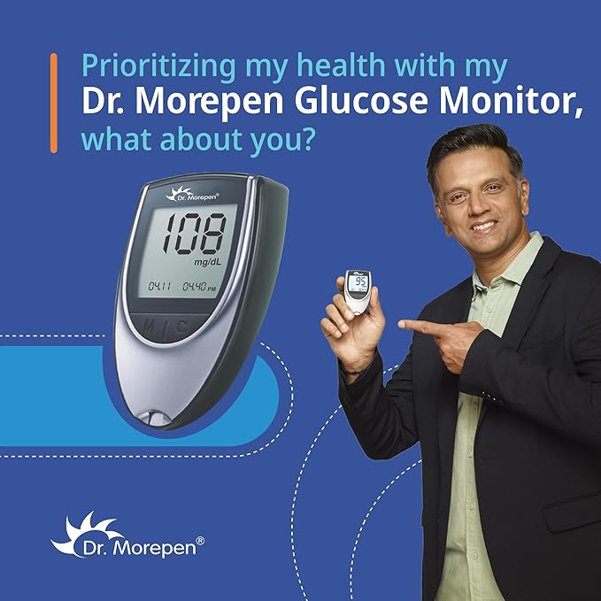 Dr. Morepen BG-03 Gluco One Glucometer Combo, 50 Strips