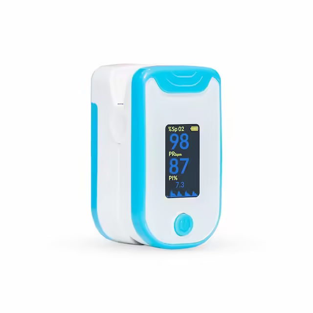 Fingertip Pulse Oximeter - SpO2 - PR Monitor - HD Display with Perfusion Index with Battery EZ 25P