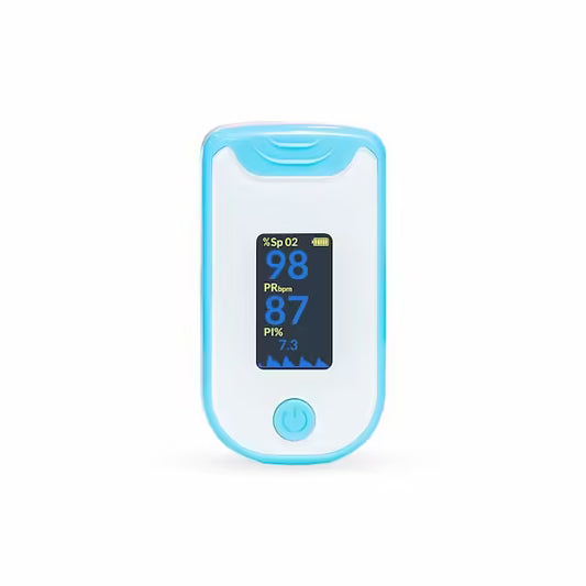 Fingertip Pulse Oximeter - SpO2 - PR Monitor - HD Display with Perfusion Index with Battery EZ 25P
